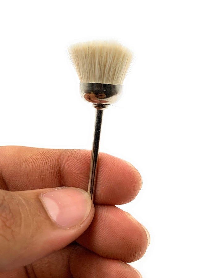 أون فرشاة تنظيف ذات شعيرات نايلون ناعمة من Aone، 5 قطع، للتلميع والتنظيف، متوافقة مع أداة دريميل الدوارة، والمحركات اليدوية الصغيرة، ومحركات التلميع، مناسبة لصناعة المجوهرات والساعات والنماذج والحرف اليدوية. - Image 3